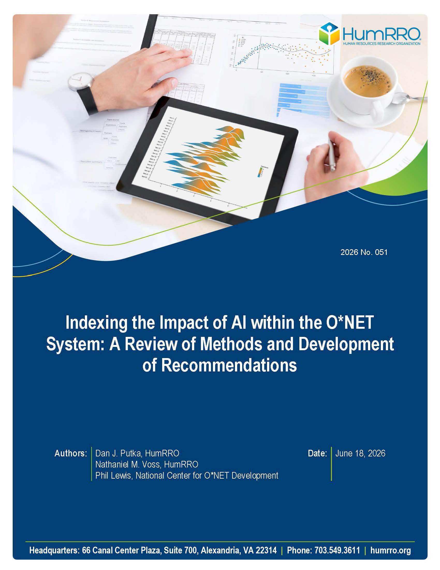 Report Cover - Indexing the Impact of AI within the O*NET System: A Review of Methods and Development of Recommendations