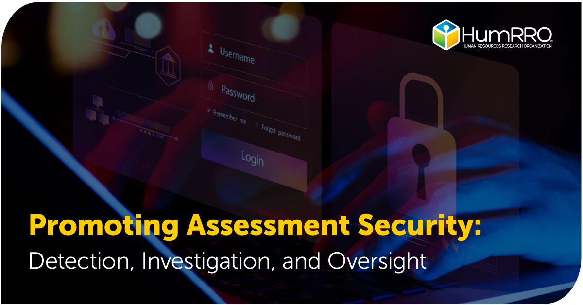 Promoting Assessment Security: Detection, Investigation, and Oversight